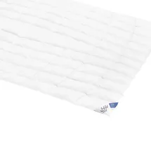 SCHLAFSTIL Sommer-Eiderdaunenbettdecke Extraleicht D1000 in silber | Gr.: 155x200 cm