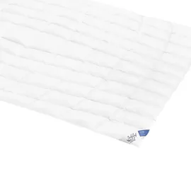 SCHLAFSTIL Sommer-Eiderdaunenbettdecke Extraleicht D1000 in silber | Gr.: 155x200 cm