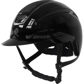 Covalliero Reithelm Elite L lackschwarz