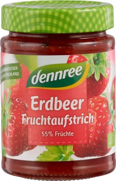 dennree Fruchtaufstrich Erdbeere bio