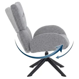 MCW Loungestuhl Q53 Chenille 420 g/m2 420 g/m2 70 x 80 x 70 cm Dunkelgrün drehbar