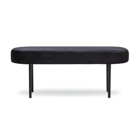 Möbel Kraft Sitzbank Schwarz 100 x 38 x 35 cm