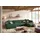 KAWOLA Wohnlandschaft U-Form Madeline Cord Longchair links smaragd