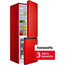 Hanseatic HKGK14349BR Kühl-Gefrierkombination (175 l, 1430 mm hoch, Rot)