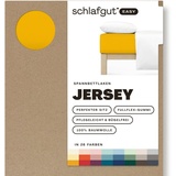 schlafgut Easy Jersey 90 x 200 - 100 x 200 cm yellow deep