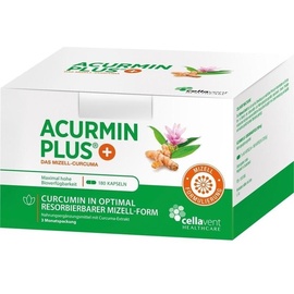 Cellavent Healthcare GmbH Acurmin Plus Das Mizell-Curcuma Kapseln 180 St.