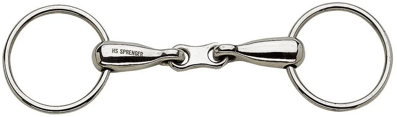 Sprenger Wassertrense mit französischem Glied, doppelt gebrochen, 16 mm, Edelstahl