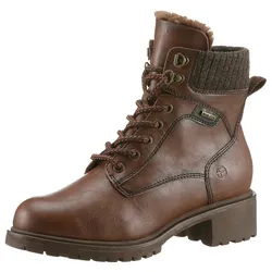 Winterboots, Blockabsatz, Schnürboots, Winterstiefelette mit Duo Tex-Ausstattung, Gr. 38, muscat, , 30355724-38