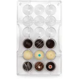 Decora 0050152 SCHOKOLADENFORM HALBKUGEL MIT LOCH 18 CAV Ø 25 X 12,5 H MM