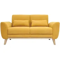 Skandinavisches 2-Sitzer-Sofa in gelb Samt EKTOR