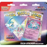 Pokémon-Sammelkartenspiel Tech-Sticker-Kollektion Karmesin & Purpur – Prismatische Entwicklungen: Feelinara (1 holografische Promokarte & 3 Boosterpacks)