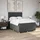 vidaXL Boxspringbett 140 x 200 cm Dunkelgrau