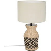 Atmosphera Créateur d'intérieur Tischleuchte HYAZINTHE, geflochten, 49 cm