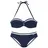 LASCANA Bügel-Bandeau-Bikini Damen Blau 38 Cup E