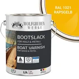 WO-WE Lack Bootslack Schiffslack Parkettlack Yachtlack W400, 0,75-5L, Seidenglänzend, Lösemittelbasis gelb