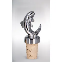 Flaschenkorken Fisch H 8,0 cm D 2,5 cm Edelstahl
