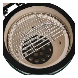 vidaXL 2-in-1 Kamado-Grill Smoker Keramik grün