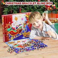 Adventskalender 2025 Mädchen 6-13 Jahre, 24-Tage Schmuck Bastelset mit Perlenarmbändern & Weihnachtsanhängern, DIY Armband Weihnachtsgeschenk