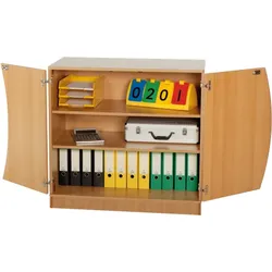 Unterschrank mit Wellentüren, 2 Einlegeböden
