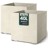 Kreher Millennium 39 x 39 x 39 cm Creme Weiß