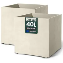 Kreher Millennium 39 x 39 x 39 cm Creme Weiß