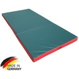 NiroSport Weichbodenmatte Turnmatte Gymnastikmatte Schutzmatte 200 x 100 x 8 cm Fitness (1er-Set), 8cm Stärke mit TG25 Schaumstoff, 4 Farbvarianten grün