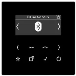 Jung DABLSBTSW Smart Radio DAB+ Bluetooth®, Serie LS, schwarz