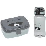 Lässig Brotdose & Trinkflasche Set - Lunch Set mit Lunchbox und Trinkflasche (460 ml)/About Friends Racoon