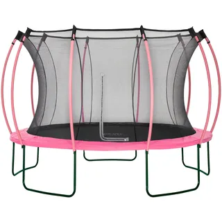 Plum Springsafe Trampolin Wave 366 cm inkl. Sicherheitsnetz flamingo pink