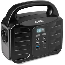 SBS Tragbare 150-Watt-Ladestation – mit USB-A, USB-C, AC-Buchse, DC-Buchse, AC,