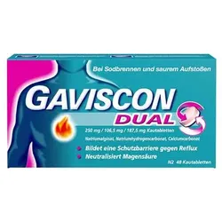 GAVISCON Dual Kautabletten 48 St