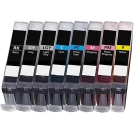 Druckfuxx 8 Drucker Patronen für Canon CLI-65 PIXMA PRO 200 Tintenpatronen Multipack Set