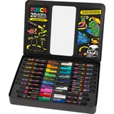Posca 186830 Marker Set, 20er Etui, inkl. Anleitungen für 3 Graffiti Charaktere