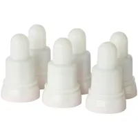 Zusätzliches LED-Licht, Duni, 7 cm, Ø 4 cm, mehrfarbig und warmweiß, 6er-Set, wiederaufladbar