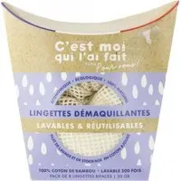 C'EST MOI QUI L'AI FAIT Lingettes démaquillantes lavables et réutilisables Lingette(S) 8 pc(s)