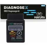 MAVURA DIAGNOSEX OBD2 Diagnosegerät Bluetooth Autoscan KFZ Auto Android Handy PC