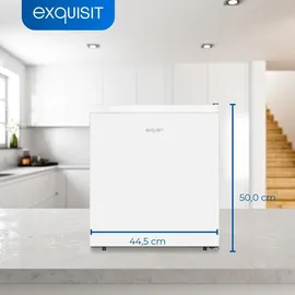 Exquisit KB45-0-011E Mini-Kühlschrank 45 l 533 mm hoch Weiß