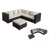 OUTFLEXX Gartenlounge-Set braun