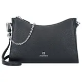 Aigner Ivy Schultertasche Leder Grau/Schwarz