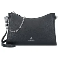 Aigner Ivy Schultertasche Leder Grau/Schwarz