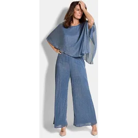 GOLDNER Schlupfhose mit Glanzeffekt Hosen Blau 40