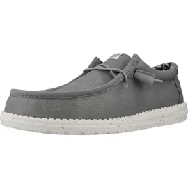 HEYDUDE Wally Canvas Herren Light Grey 41