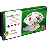 ASS Altenburger 22570189 - Spielkartenkassette für Rommé, Skat, Bridge, Canasta