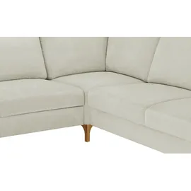 Max Schelling Wohnlandschaft Mikrofaser/Velours 3-Sitzer Weiß