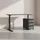 KADIMA DESIGN Büro Set 2-teilig Schreibtisch 140x80cm & Rollcontainer Graphit Einstellbar 68-91 cm & Soft-Close Made in Germany "Stuttgart" Kadima Design