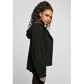 URBAN CLASSICS Ladies Short Sherpa Jacket in black - schwarz - XL