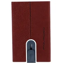 Piquadro Kredit- / Visitenkartenetui Black Square Credit Card Case Slider RFID Cuoio