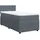 vidaXL Boxspringbett mit Matratze Dunkelgrau 90x200 cm Samt - Grau