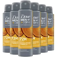 Dove Advanced Anti Transpirant Spray Sandalwood & Vanilla 6 x 150 ml