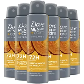 Dove Advanced Anti Transpirant Spray Sandalwood & Vanilla 6 x 150 ml